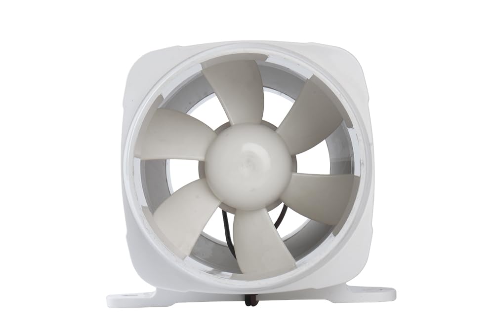 SEAFLO 4 In-Line Marine Bilge Air Blower 12V 270 CFM Quiet Boat White by Seaflo