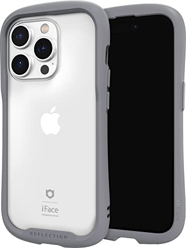 Coque mignonne iPhone 14 Pro iFace grise transparente pour filles et femmes
