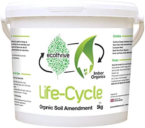 5kg Life-Cycle Ecothrive Fertilizer for Houseplants and Indoor Gardens