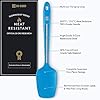 DI ORO Silicone Spoon Spatula - Forever Warranty - 600°F Heat-Resistant Large Silicone Spoonula Scraper - BPA Free Nonstick Cookware Safe Rubber Kitchen Utensil for Baking, Cooking, & Mixing (Blue) #1