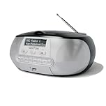 Portable CD Player with DAB/DAB+/FM Digital Radio | Bluetooth & USB MP3 Player | Battery & Mains Powered (6x”C”) | Dual Alarms & Sleep Timer | Perfect for Home, Office or Outdoors | AZATOM Zenith Z2