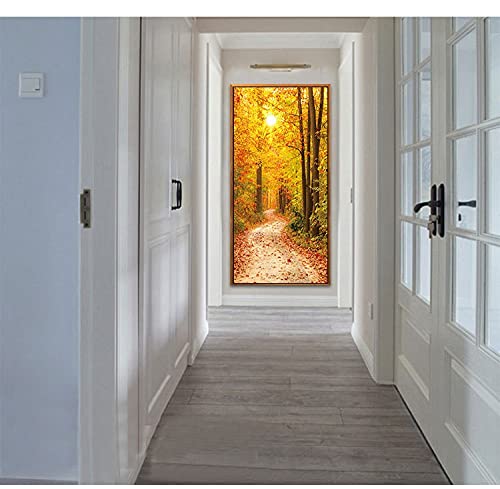 Diamond painting forêt coucher de soleil géant pour décoration murale salon et loisirs créatifs