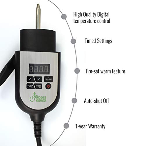 Addis Griddle (Mitad/Mogogo) –16 Inch Digital Electric Griddle For Injera, Lefse, Pancake – Even Heat Distribution #TOP4