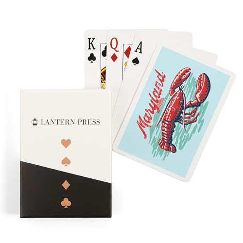 Baraja de Póker Maryland Distressed Ink Red Lobster 52 cartas