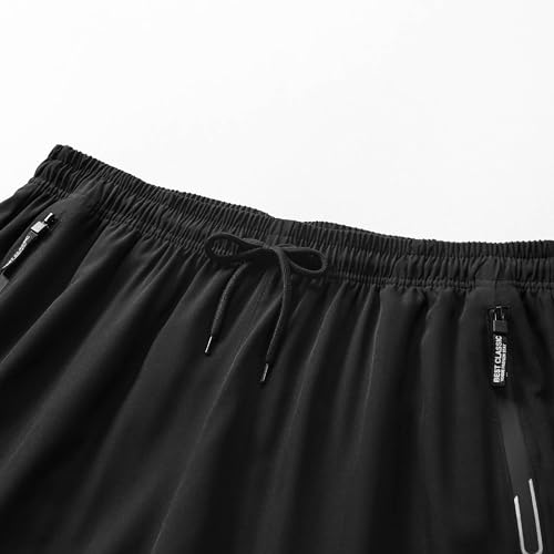 Men's Summer Athletic Shorts Elastic Waist Functional Zippered Pockets for Gym Outdoor3