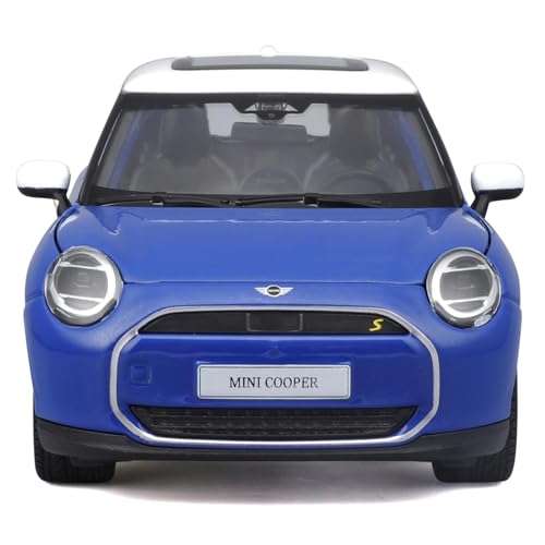 MAISTO Mini Cooper SE (J01) '24 \Special Edition, blau - Modellauto 1:24 Originalgetreues Sammlerauto Spielzeugauto mit beweglichen Lenkrad, Türen & Haube, ab 3 Jahren (532926)