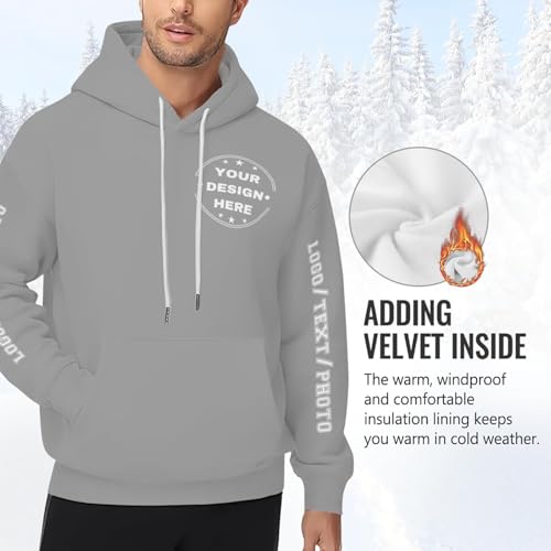 Ropa anti UV hombre sudadera con capucha logotipo gris XXL 5