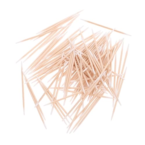 Unomor Pack Double Pointed Cotton Swabs Precision Tips for Makeup Skincare Cleaning Wooden Handle Long Soft Cotton Pieces Per Bag