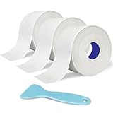 Caulk Tape - 3 Roll Waterproof Bathroom Caulking Tape for Shower, Toilet Edge Protector Bathtub, Sink | Self-Adhesive PVC Caulk Strip Sealant with Tool | Bathroom Decor & Accessories(1.5' x 10.5Ft