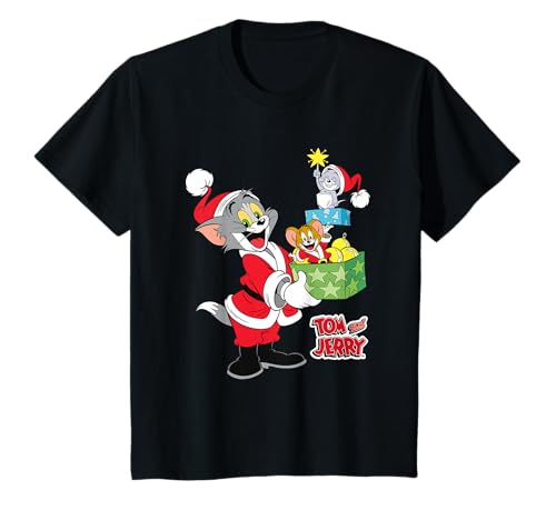 Image of Kids Christmas Tom and Jerry Gifts T-Shirt