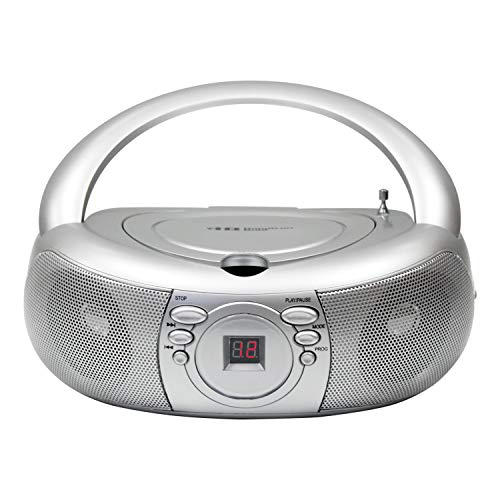 HamiltonBuhl Top-Loading CD Boombox with AM/FM Radio