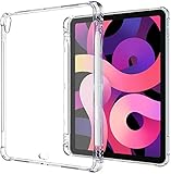 TPU iPad Air 4 Clear Case with Pencil Holder Shockproof, XUYICC Transparent Silicone Gel Rubber Back Cover for iPad air 4th Generation 10.9' 2020 Flexible