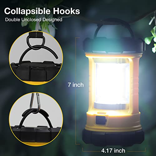 Camping Lantern, 3200Lm Bright Camping Lights, 4600Mah Power Bank & Rechargeable Led Lantern, 5 Light Modes Lantern Flashlight For Power Outages/Hurricane/Emergency, Ct Capetronix Camping Accessories #TOP4