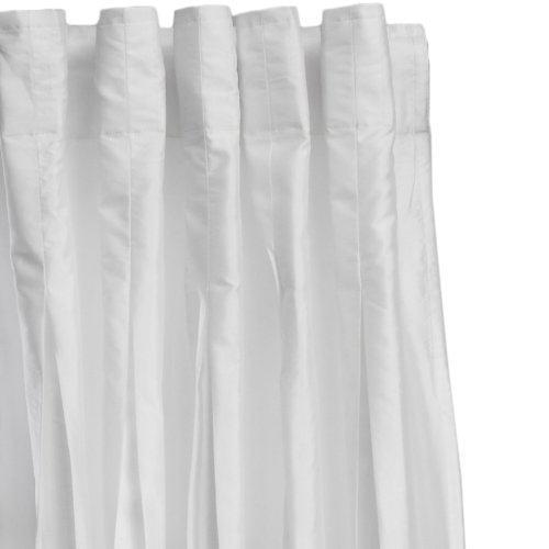 Umbra Pleatta 50-Inch by 84-Inch Pleated Taffeta Drapery Panel, White