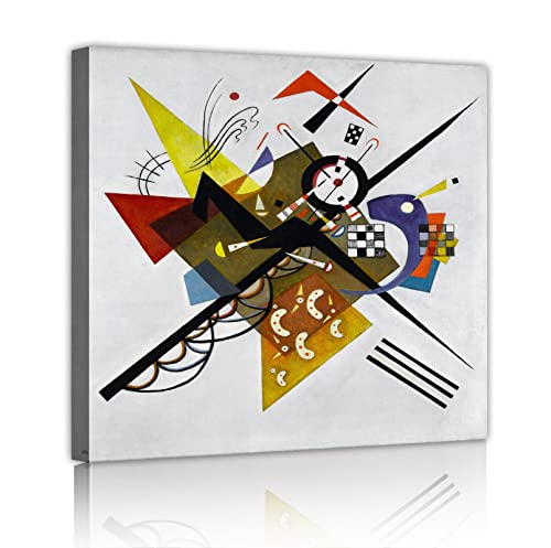 Toile Kandinsky moderne pour habiller un mur vide avec un tableau abstrait à cadre interne