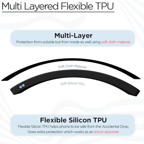 Image of Outlouders Back Cover for OnePlus Nord CE 5 5G | Camera Protection | Durable Soft Matte Silicone Bumper Case (Black)