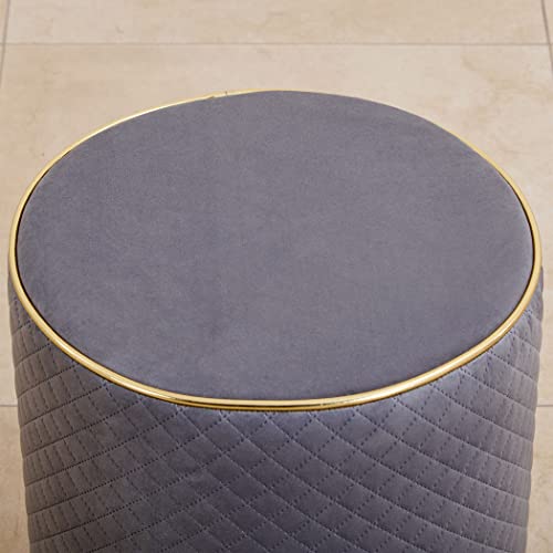 Image of Home Centre Murphy Ottoman Stool - Teal