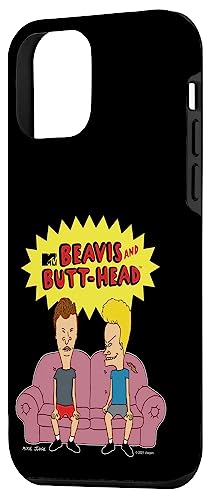 Coque iPhone 12 mini Beavis and Butt-Head contre les chutes avec design canapé original - 2