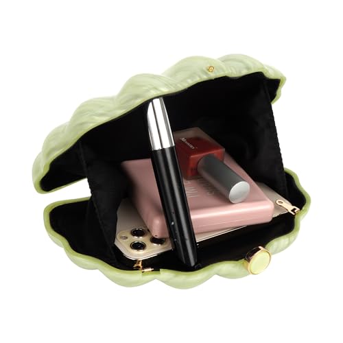 Women Seashell Evening Bag Purse Mermaid Chain Strap Clutch Handbag Shoulder Bag3