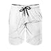 Produktbild O5KFD&8 Herren Marmor Textur Kurze Hose Laufen - Moderner Stil Kurze Hose White l