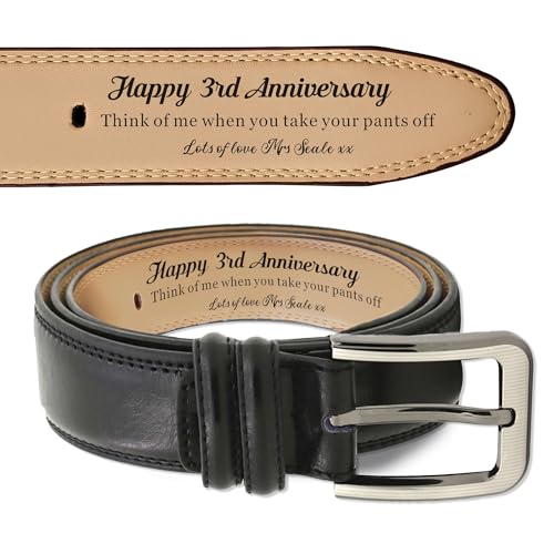 Personalized Mens Belt Leather Belt for Men Custom Engraved Belt Men Belt Gifts for Men Wedding Anniversary Christmas