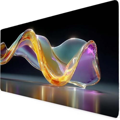 Tapis de souris gaming abstrait pour grand bureau d'ordinateur portable et PC