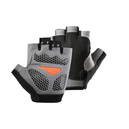 KIRVOS Guantes Bicicleta Montaña,Guantes Bicicleta Elásticos Transpirables,Guantes Deportivos para Gimnasio Entrenamiento,Antideslizantes Guantes Transpirables Verano para Hombre y Mujer