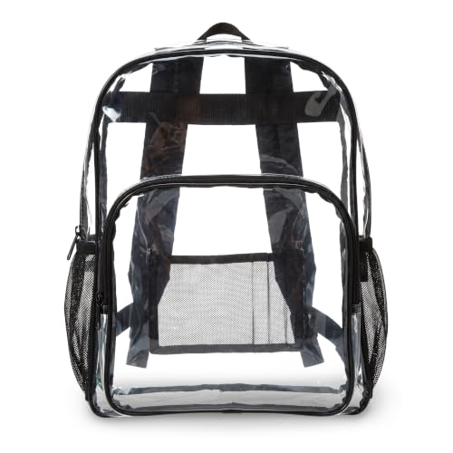 Image of Amazon Basics, Classic/Casual/School Backpack, Clear, 1-Pack