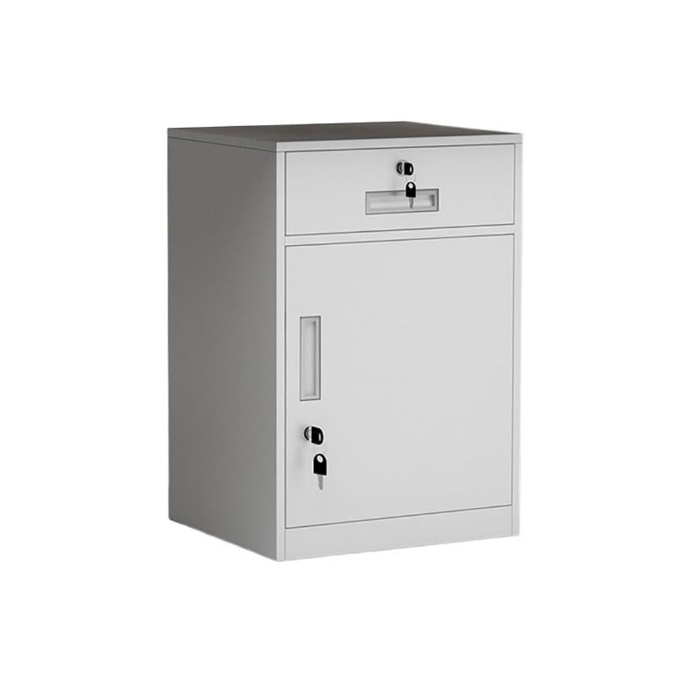 YNIYUJKL Filing Cabinet Office Short Cabinet Multifunctional Storage Cabinet File Cabinet Steel Drawer Cabinet Under Desk With Lock Cabinet,1.2Mm File Storage Cabinets,White-One Size