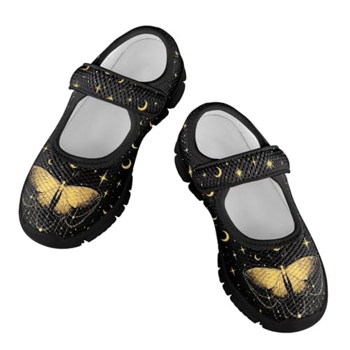 Girl's Animal Pattern Running Shoes Mesh Children's Mary Jane Shoes Slip On Sports Shoes Magic Sticker Casual Shoes