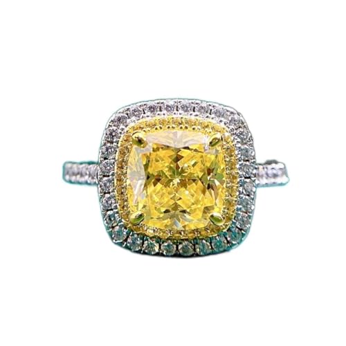 Bague argent 925 diamant de carbone jaune : le bijou étincelant pour illuminer vos mariages