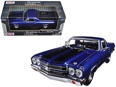 1970 Chevy El Camino - Blue 1:24 Scale Diecast Model by Motormax