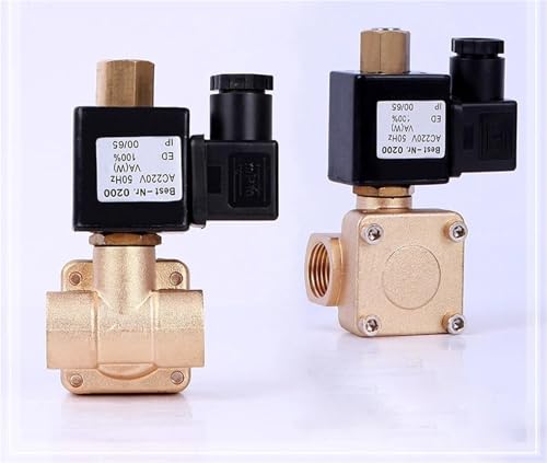 Válvula solenoide de alta presión 1/2 latón 110V normalmente abierta 3