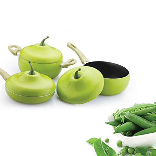 Non-Stick Fruit Shape Frying For Cooking Pot Color Saucepan Grill Pan Induction Cooker Gas Aluminum Cookware Kitchenware Pear Soup Pot #TOP6