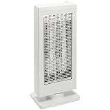 Amazonベーシック 900 W カーボンヒーター 電気ストーブ 遠赤外線 自動首振り 19.2×28.0×62.7cm ホワイト