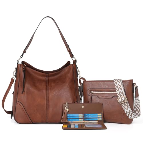 TANTOMI Purses para Mujer 3PCS Conjunto Bolsos Crossbody de Cuero PU
