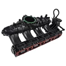 Engine Intake Manifold W/Solenoid Valve, Gaskets & Sensor Replacement for 2009-2017 VW Jetta GTI Golf Passat CC Tiguan, 2008-2013 A3 TT Quattro Q3, CCTA CBFA L4 2.0L # 06J133201AS 06J133201BD