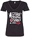 Threadrock Women's Christmas Wine Drinking V-neck T-shirt