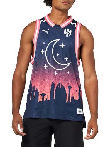 PUMA Men's Club World Cup Jersey, Al Hilal-Puma Navy-All Over Print, X-Large