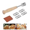 Jeffergarden Baker’s Knife Bread Lame Scoring Tool Set, bakkersmes, scheermes baguette bakvorm, DIY baguettemes met…