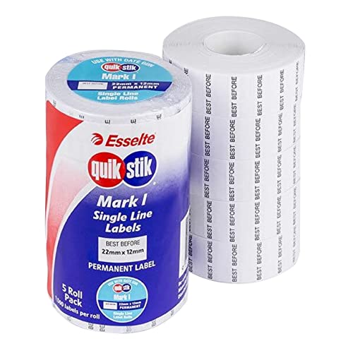 Quikstik Mark I Date Gun Labels Best Before Perm 1500/Lpr