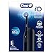 Oral-B iO Simple Clean Rechargeable Electric Powered Toothbrush, Night Black with 1 Gentle Care Brush Head and 1 Black Travel Case - Automatic Pressure Sensor to Protect Gums - 3 Modes - 2 Min Timer