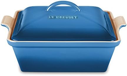 Le Creuset Stoneware Heritage Covered Square Casserole, 2.5 qt. (9"), Marseille