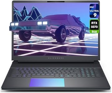 Alienware 18 Area 51 Gaming Laptop, Intel Ultra 9-275HX, 64 GB DDR5 RAM, 4 TB PCIe SSD, 18" QHD+ (2560x1600) 300Hz Display, Nvidia G-Force RTX 5070, Backlit Keyboard, W11 Home, Liquid Teal