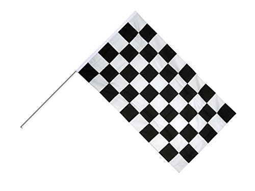Digni Grand Drapeau Damier F1 sur hampe 60 x 90 cm Sticker Gratuit