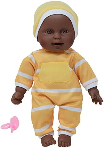 The New York Doll Collection 11 inch Soft Body Doll in Gift Box - Award Winner & Toy 11'' Baby Doll (Yellow African American)
