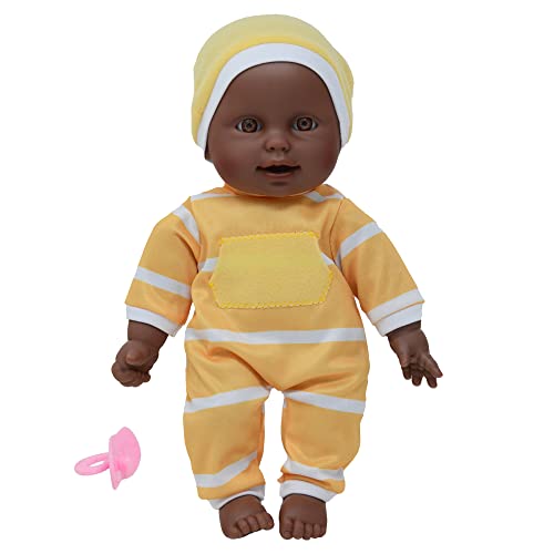 The New York Doll Collection 11 Inch Soft Body Doll In Gift Box - Award Winner & Toy 11'' Baby Doll (Yellow African American) #TOP1