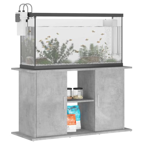 Support pour aquarium haut de gamme aspect béton 101 cm - 4