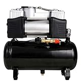 Generic Pompe de gonflage de pneu de voiture de compresseur d'air de 4L 200W 12V 150PSI, pompe portative de pression de double cylindre JIYAMI'EN EL (Color : A7 36V/72V 4L)