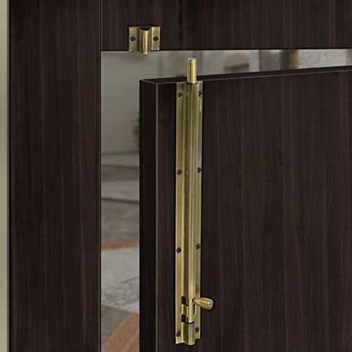 Image of Plantex Stainless Steel 12 inch Tower Bolt /Tower Bolt for Home,Offices Doors and Windows /Tower Bolt for Main Door /Door Latch /Kundi /Chitakini /Door Latch for Windows (Brass Finish, Pack of 4)